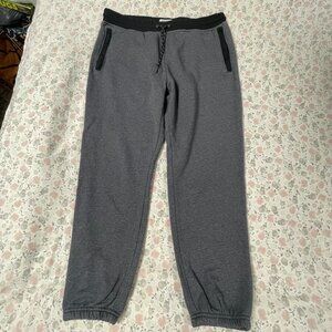 Old Navy Men's L Zipper Pocket Jogger Pants Gray w Black Trim